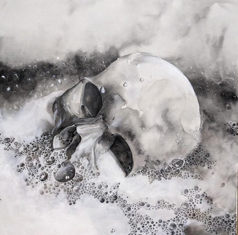 Crystal James - Skull Painting - 5