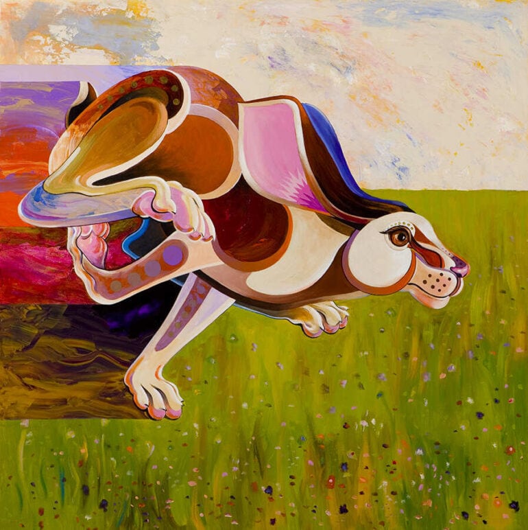 Bob Coonts - Rabbit Painting